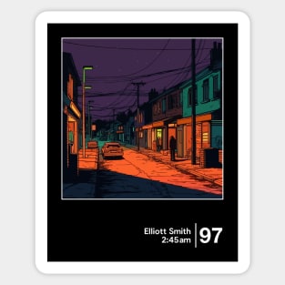 Elliott Smith - 2:45am - Graphic Artwork Design Sticker